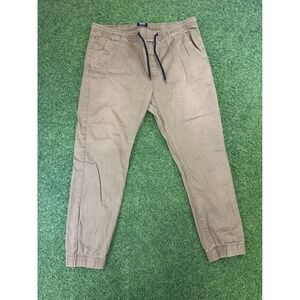 Denizen Levi's Mens XL Khaki Tan Drawstring Elastic Waist Jogger Pants CW-4221